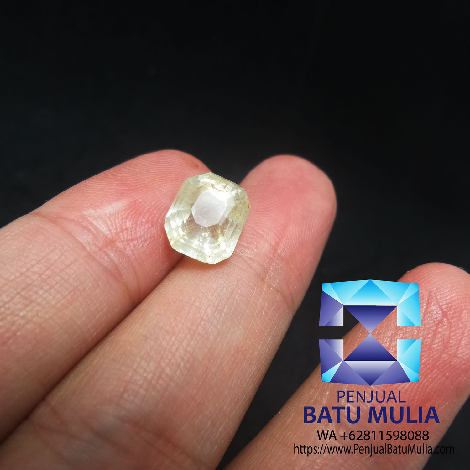 Batu Natural padparadscha sapphire 1.03ct Sertifikat SKY LAB